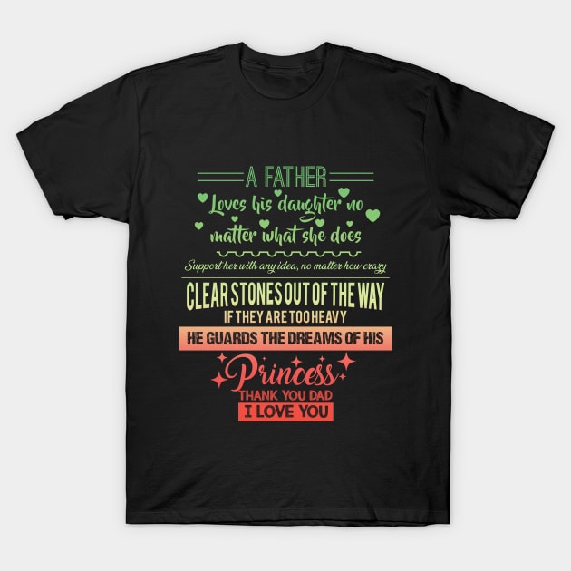 Christmas Gift For Man from Daughter Loving T-Shirt by shirtontour